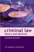 Cover: Criminal Law - Hart Publishing