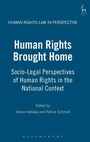 Cover: Human Rights Brought Home - Hart Publishing