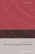 Cover: An Introduction to the Law on Financial Investment - Hart Publishing