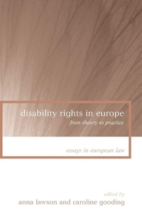 Enlarge image Cover: Disability Rights in Europe - Hart Publishing