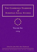 Cover: The Cambridge Yearbook of European Legal Studies 2003 - Hart Publishing