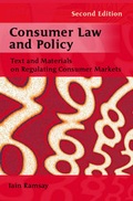Cover: Consumer Law and Policy - Hart Publishing