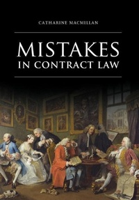 Abbildung von: Mistakes in Contract Law - Hart Publishing