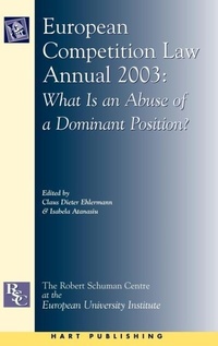 Abbildung von: European Competition Law Annual 2003 - Hart Publishing
