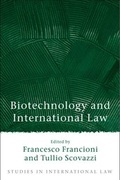 Cover: Biotechnology and International Law - Hart Publishing
