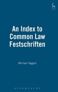 Cover: An Index to Common Law Festschriften - Hart Publishing