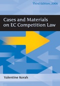 Cover: Cases and Materials on EC Competition Law - Hart Publishing