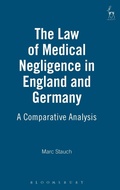 Cover: The Law of Medical Negligence in England and Germany - Hart Publishing