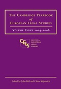 Cover: Cambridge Yearbook of European Legal Studies 2005-2006 - Hart Publishing
