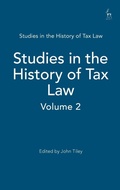 Cover: Studies in the History of Tax Law, Volume 2 - Hart Publishing