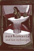 Cover: Euthanasia and Law in Europe - Hart Publishing