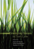 Cover: Emerging Issues in Tort Law - Hart Publishing