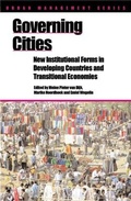 Cover: Governing Cities - Practical Action Publishing