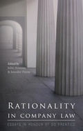 Cover: Rationality in Company Law - Hart Publishing