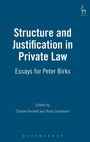 Cover: Structure and Justification in Private Law - Hart Publishing