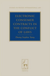Abbildung von: Electronic Consumer Contracts in the Conflict of Laws - Hart Publishing