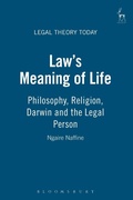 Cover: Law's Meaning of Life - Hart Publishing
