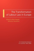 Cover: The Transformation of Labour Law in Europe - Hart Publishing
