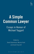 Cover: A Simple Common Lawyer - Hart Publishing