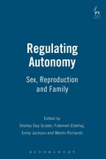 Cover: Regulating Autonomy - Hart Publishing