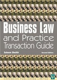 Enlarge image Cover: Business Law & Practice Tranactions Guide - Routledge Cavendish