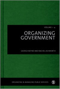Enlarge image Cover: Organizing Government - SAGE Publications Ltd