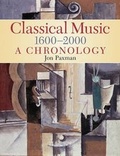 Cover: Classical Music 1600-2000: A Chronology - Omnibus Press