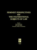 Bild: Feminist Perspectives on The Foundational Subjects of Law - Routledge Cavendish