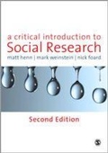 Cover: A Critical Introduction to Social Research - SAGE Publications Ltd