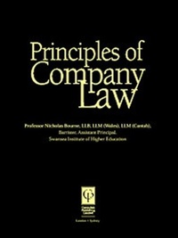 Abbildung von: Principles of Company Law - Birkbeck Law Press