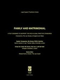 Bild: Family & Matrimonial Law - Routledge Cavendish