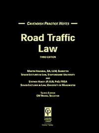 Abbildung von: Practice Notes on Road Traffic Law 2/e - Birkbeck Law Press
