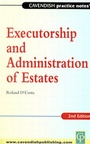 Cover: Practice Notes on Executorship and Administration - Birkbeck Law Press