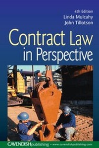 Abbildung von: Contract Law in Perspective - Routledge Cavendish