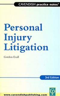 Abbildung von: Practice Notes on Personal Injury - Birkbeck Law Press