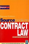 Bild: Sourcebook on Contract Law - Birkbeck Law Press