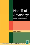 Bild: Non-Trial Advocacy - Routledge Cavendish