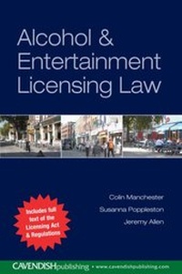 Abbildung von: Alcohol and Entertainment Licensing Law - Routledge Cavendish