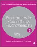 Cover: Essential Law for Counsellors and Psychotherapists - SAGE Publications Ltd