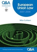 Cover: European Union Law Q&A 2007-2008 - Routledge Cavendish