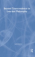 Cover: Beyond Transcendence in Law and Philosophy - Birkbeck Law Press