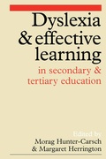 Cover: Dyslexia and Effective Learning in Secondary and Tertiary Education - Wiley