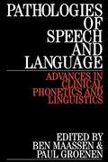 Cover: Pathologies of Speech and Language - Wiley