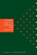 Cover: Telephone Triage in an Ophthalmic A & E - Whurr Publishers Ltd