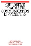 Cover: Children's Pragmatic Communication Difficulties - Wiley