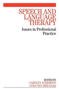 Cover: Speech and Language Therapy - Wiley