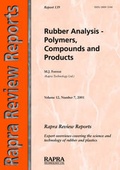 Cover: Rubber Analysis - Rapra Technology Ltd