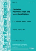 Cover: Emulsion Polymerisation and Latex Applications: v. 14, No. 4 - Rapra Technology Ltd