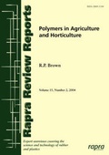 Cover: Polymers in Agriculture and Horticulture: v.15,No.2 - Rapra Technology Ltd
