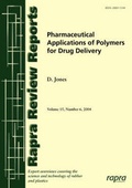 Cover: Pharmaceutical Applications of Polymers for Drug Delivery - Rapra Technology Ltd